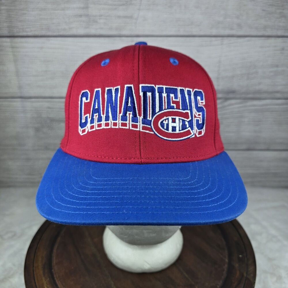 Vintage Hockey Montreal Canadiens Embroidered Snapback Hat NHL Hockey Cap